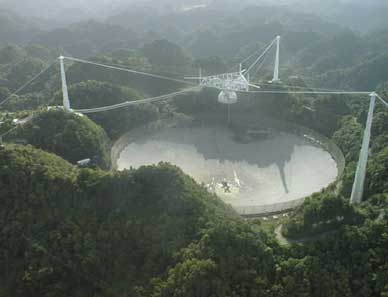 Arecibo Observatory in Puerto Rico, which was used for Project Phoenix