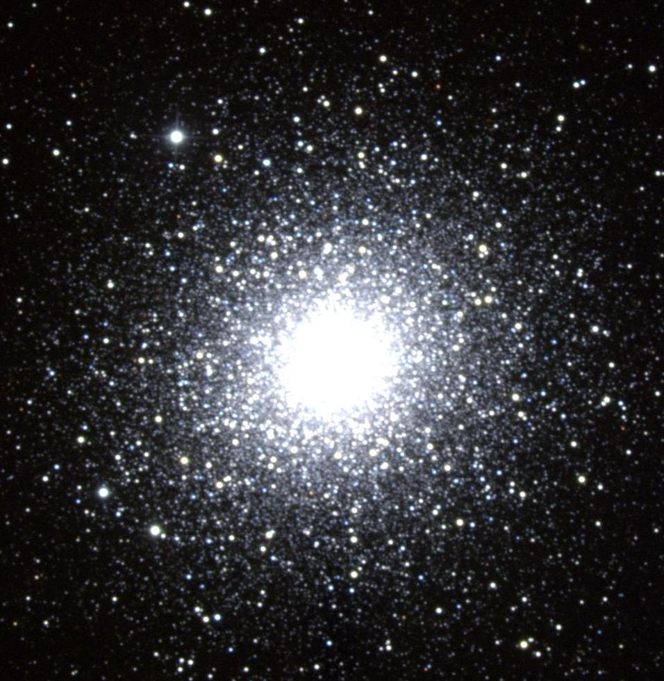 Ground-based telescope view of globular cluster M2 in Aquarius
