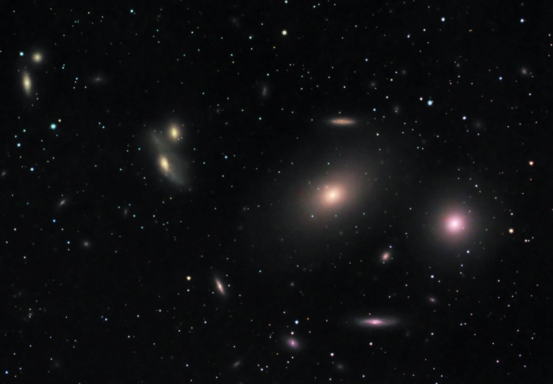 A few galaxies of the Virgo Cluster