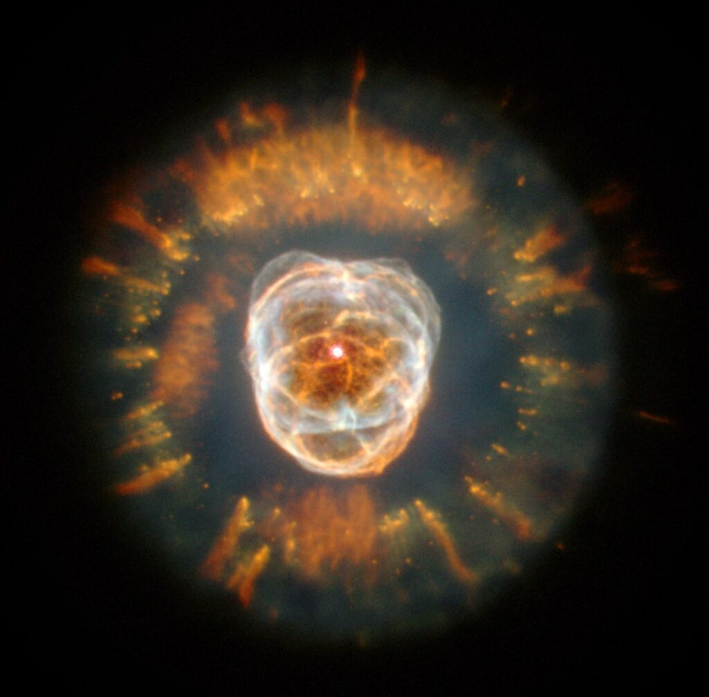 Planetary nebula known as the Eskimo Nebula
