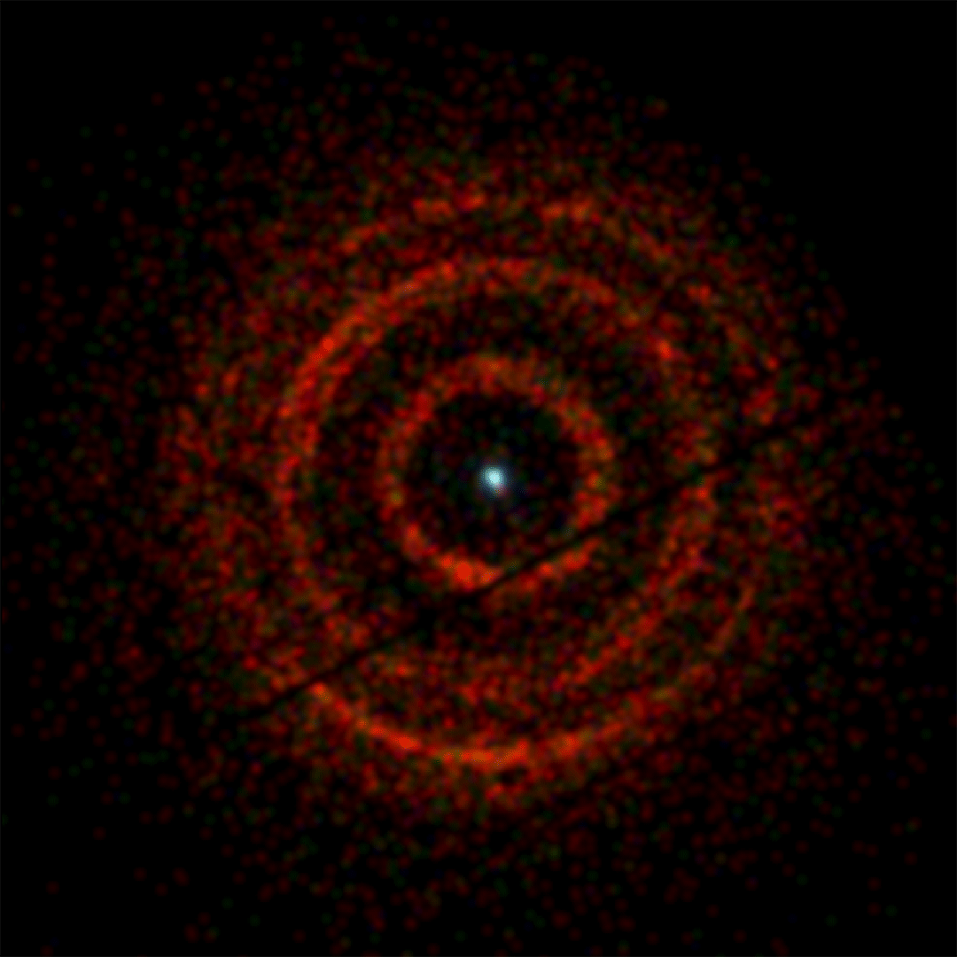 X-ray energy forms expanding rings around the black hole V404 Cygni