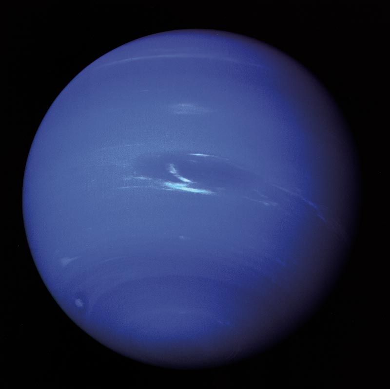 Ground-based view of clouds on Neptune