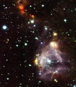 A star-forming region in the Large Magellanic Cloud