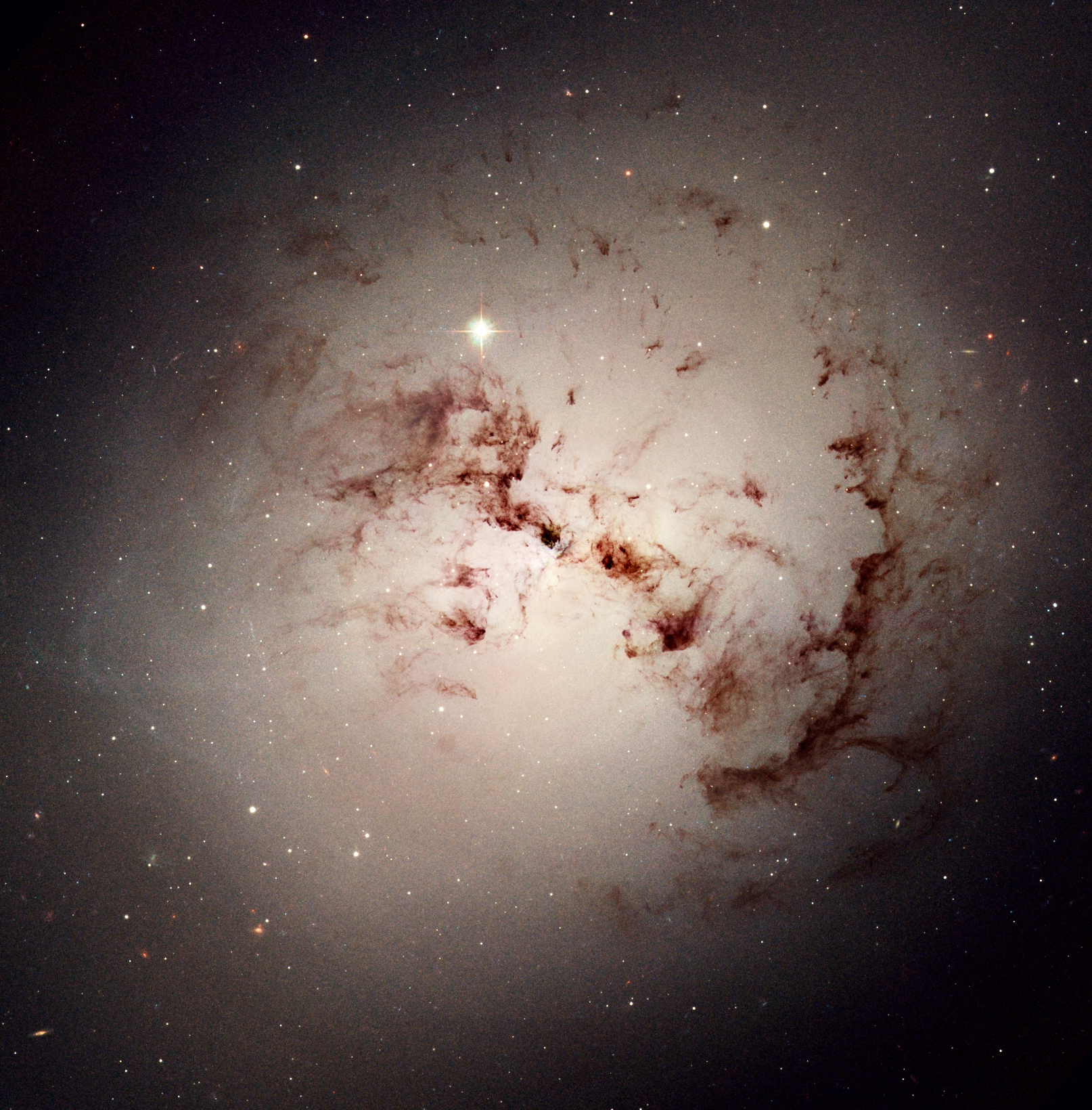 A Hubble Space Telescope view of the galaxy NGC 1316