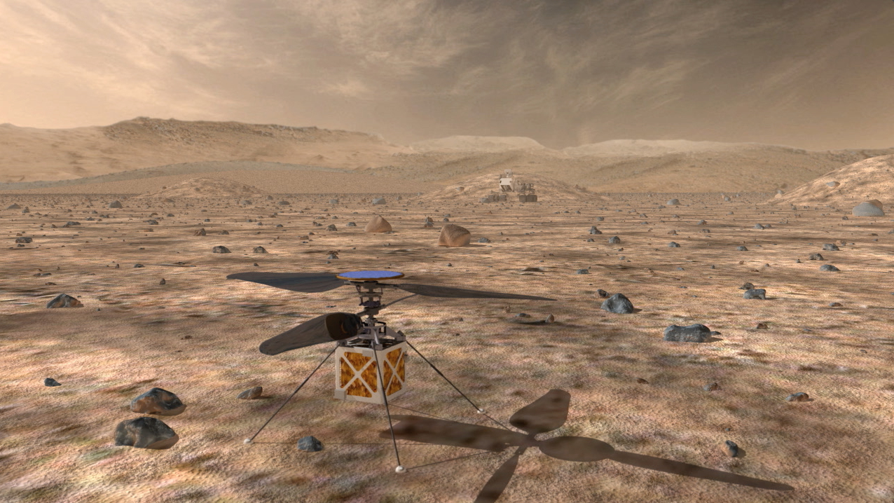 Artist's concept of the Mars 2020 helicopter