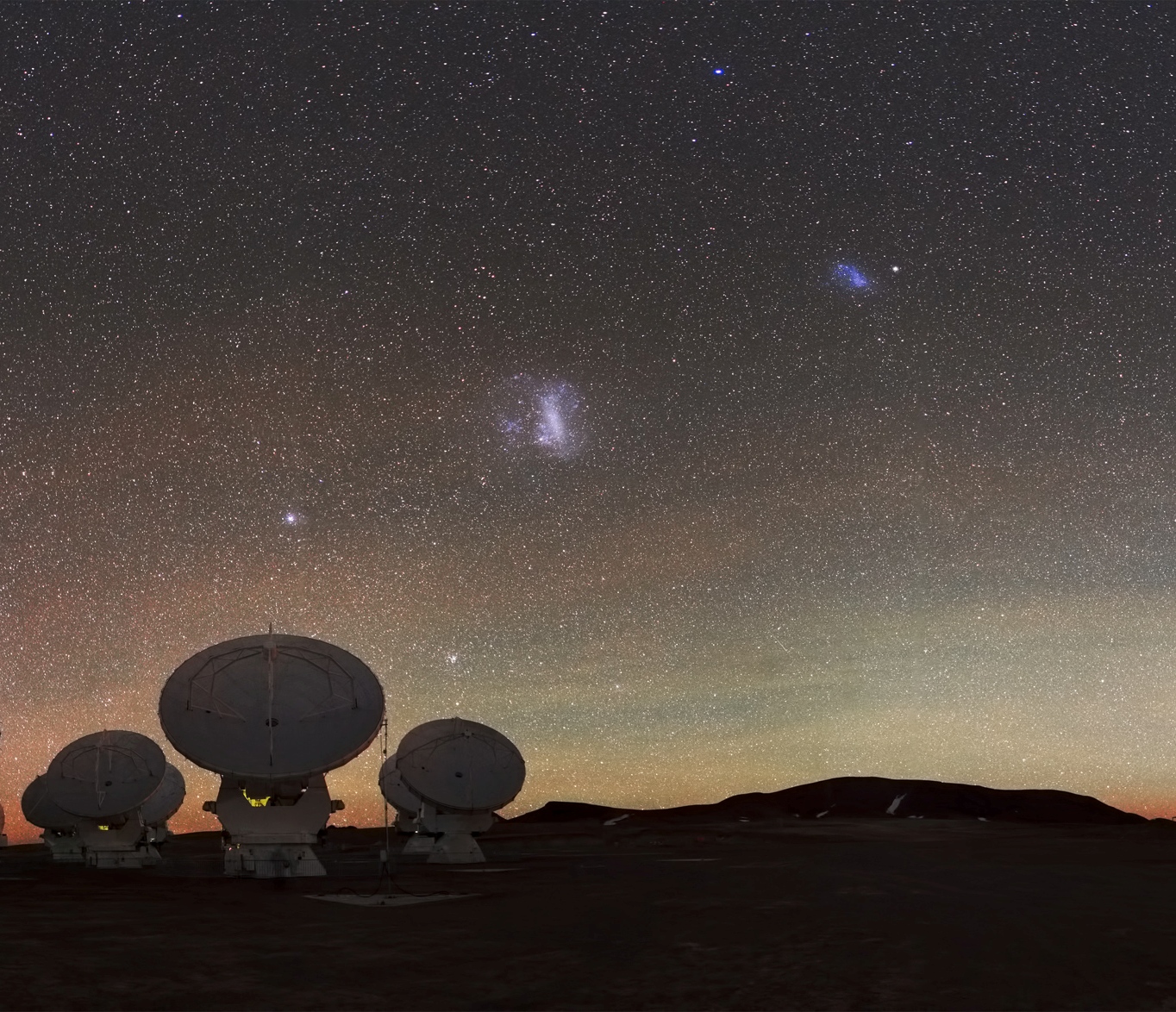 Magellanic Clouds over ALMA