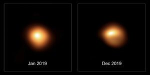 Images of Betelgeuse before and after it began fading