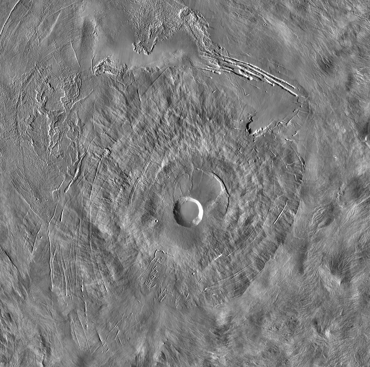 Pavonis Mons on Mars