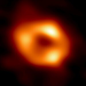 the first image of the supermassive black hole at the heart of the Milky Way Galaxy