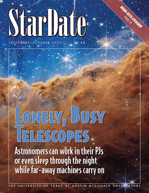 StarDate magazine cover for Sept-Oct 2022