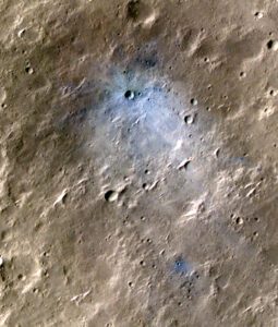 new impact crater on mars