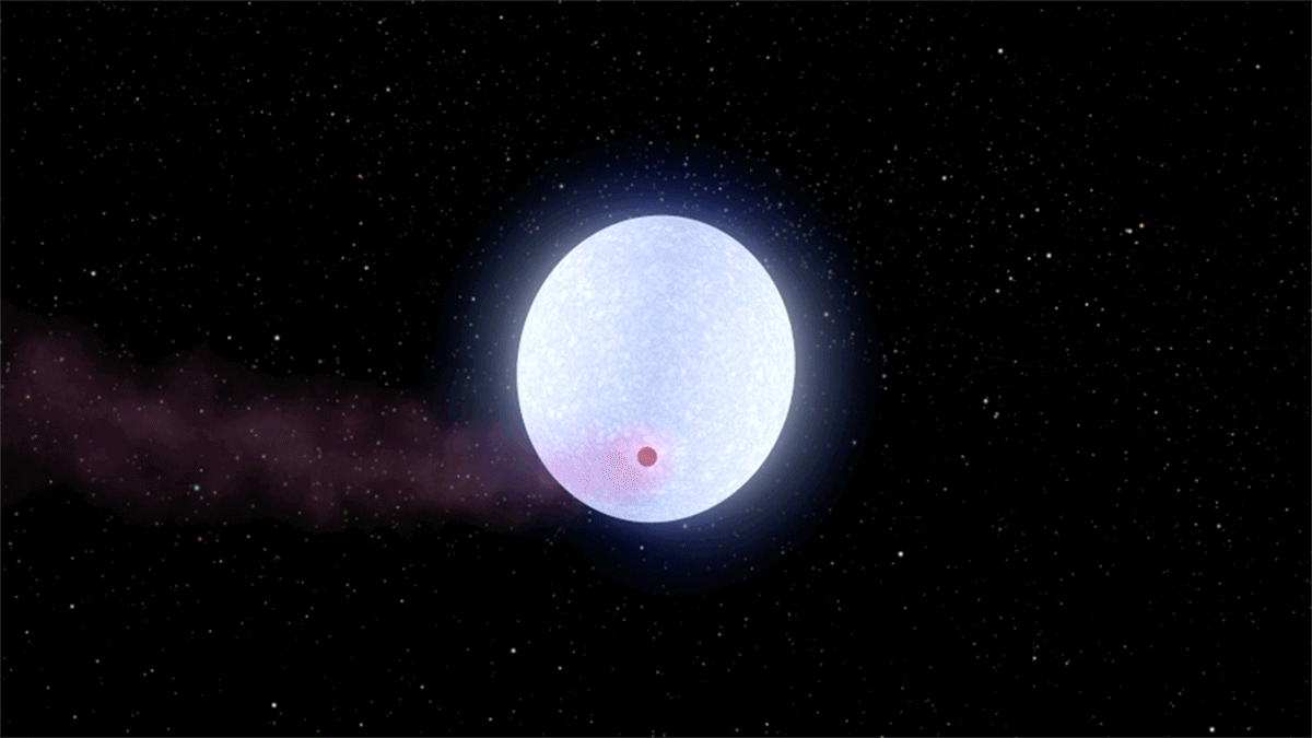 the super-heated planet KELT 9b orbits its star